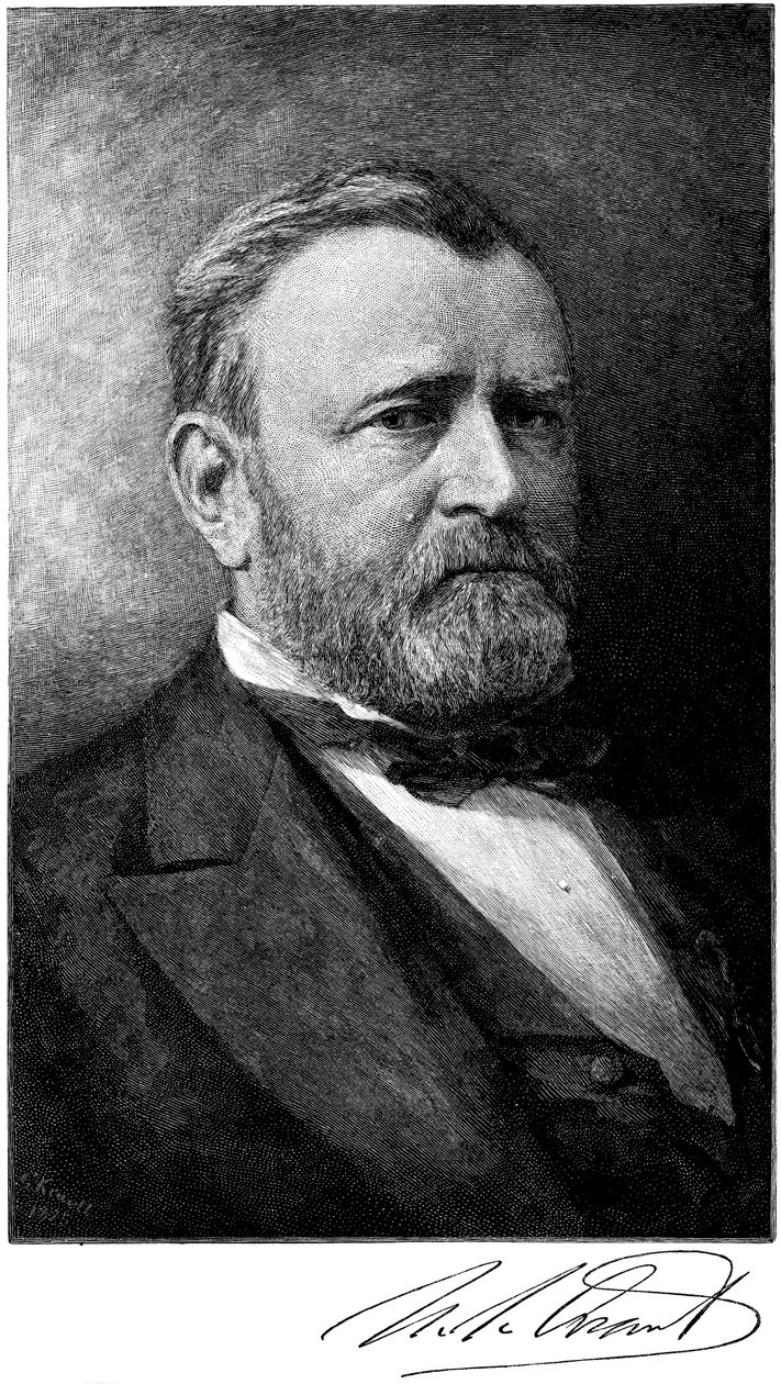 Ulysses S Grant, americký voják a státník, konec 19. století od Unbekannt