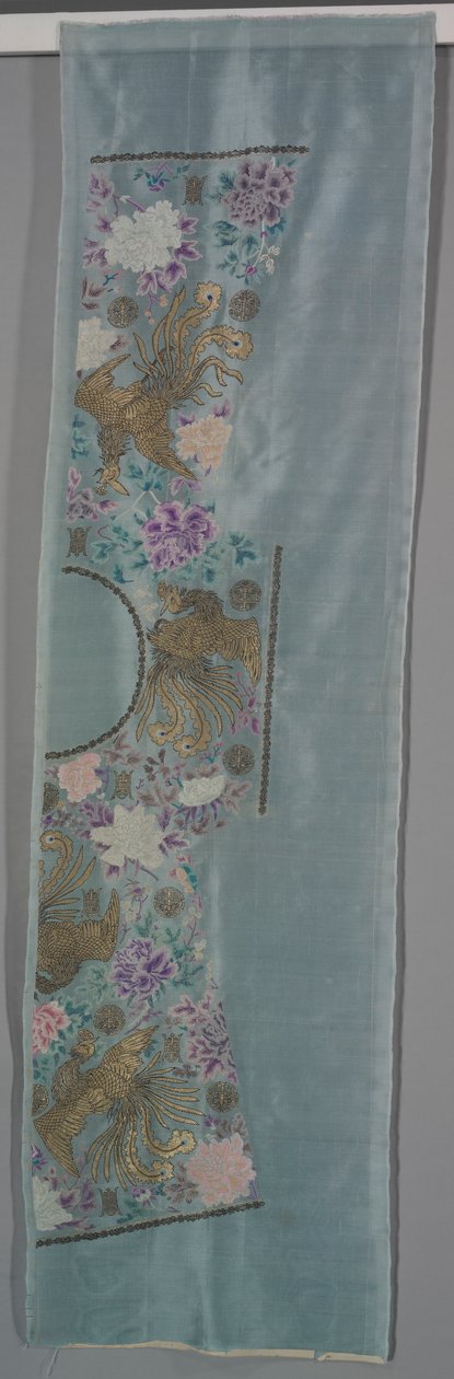 Nestřižený župan: Správný levý přední a zadní panel, c. 90. léta 19. století. od Unbekannt