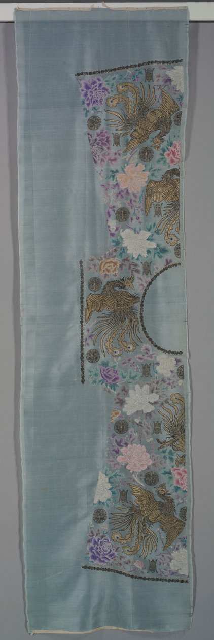 Nestřižený župan: Správný pravý přední a zadní panel, c. 90. léta 19. století. od Unbekannt