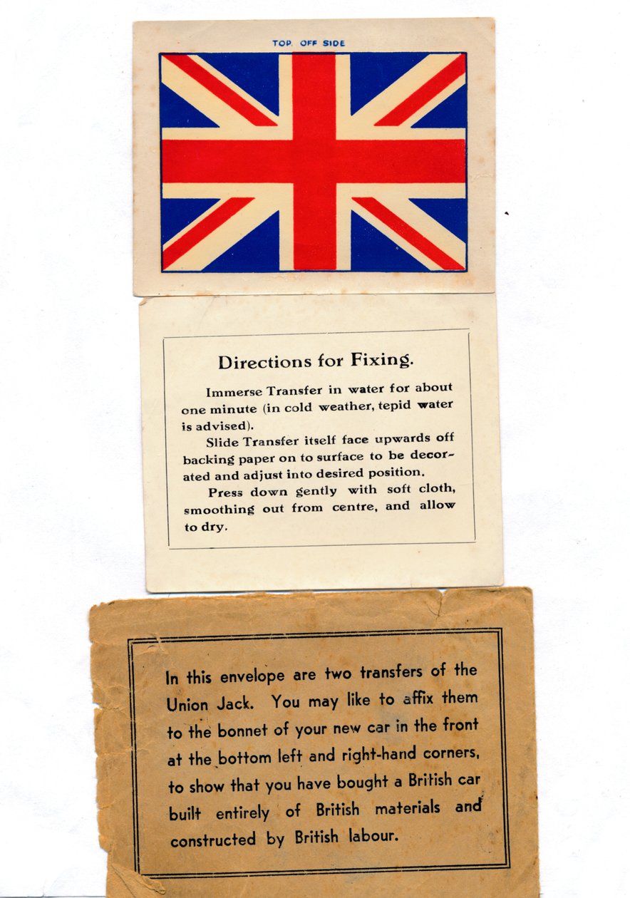 Union Jack převody aut, c1960 od Unbekannt