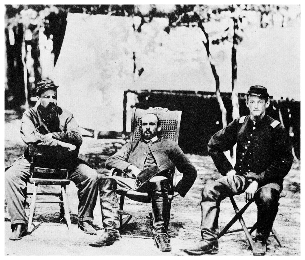 Odboroví důstojníci před pádem Petrohradu, americká občanská válka, 1864 1955 od Unbekannt