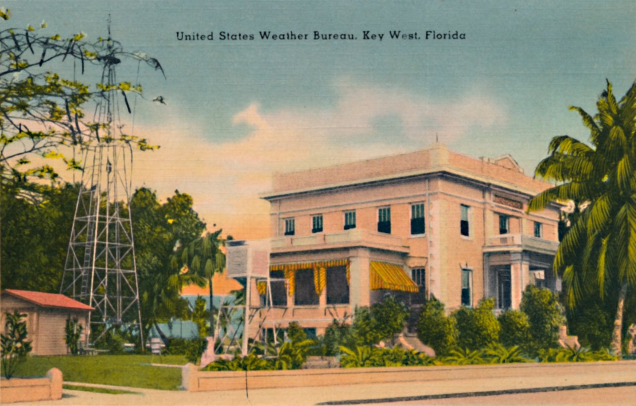 United States Weather Bureau, Key West, Florida, c1940 od Unbekannt