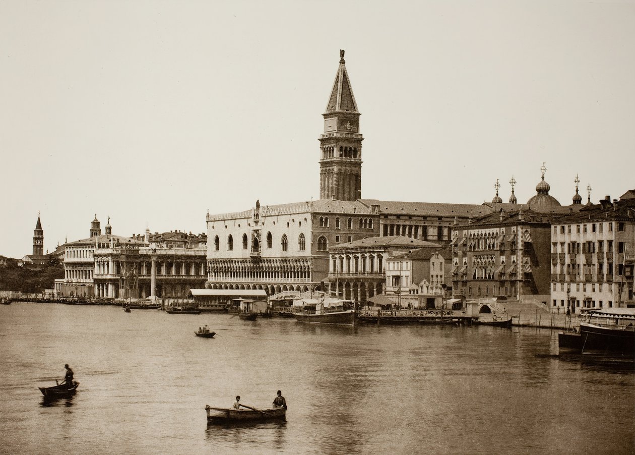Bez názvu 99, c. 1890. [Dóžecí palác a Canal Grande, Benátky]. od Unbekannt