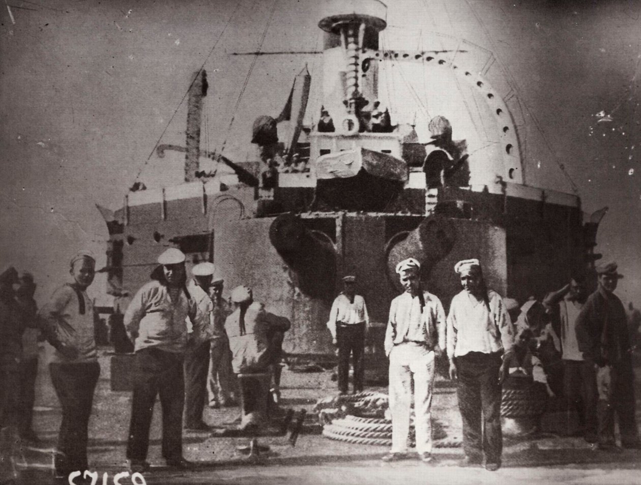 Povstání na bitevní lodi Potěmkin, Constanta, Rumunsko, 1905 od Unbekannt
