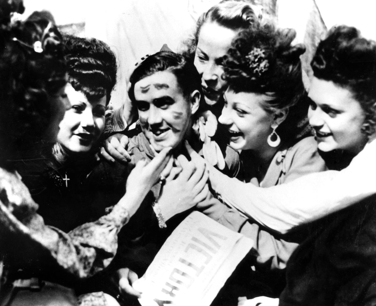 Oslavy Dne VE, Paříž, 8. května 1945 od Unbekannt