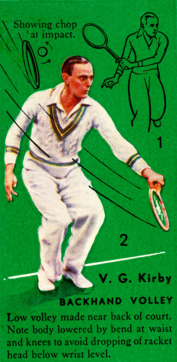 V. G. Kirby - Backhand Volley, c1935. od Unbekannt
