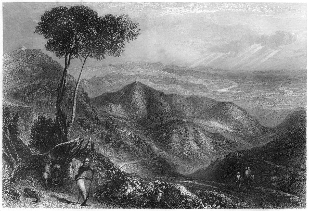 Údolí Dhoonu, Himaláje, c1860 od Unbekannt