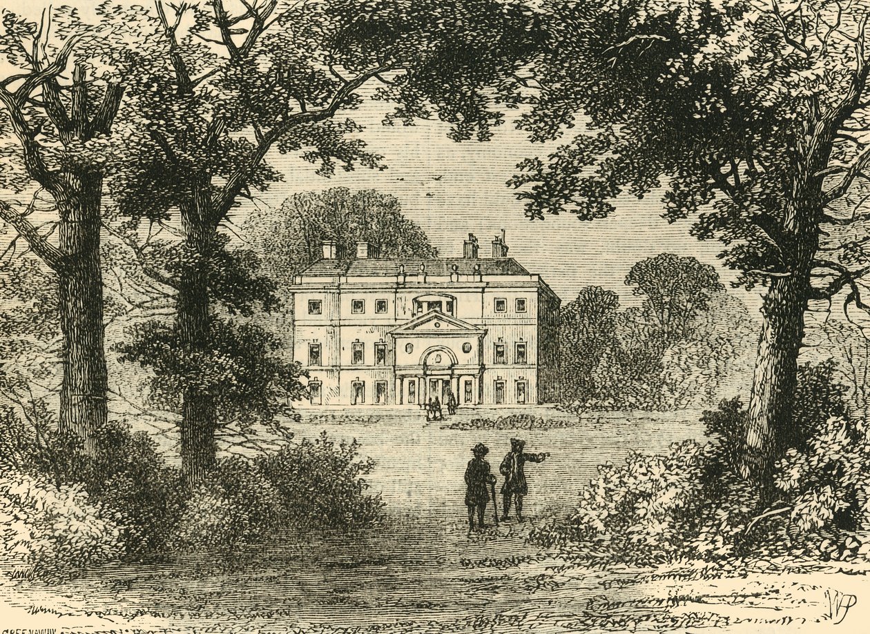 Vane House, v roce 1800, c1876. od Unbekannt