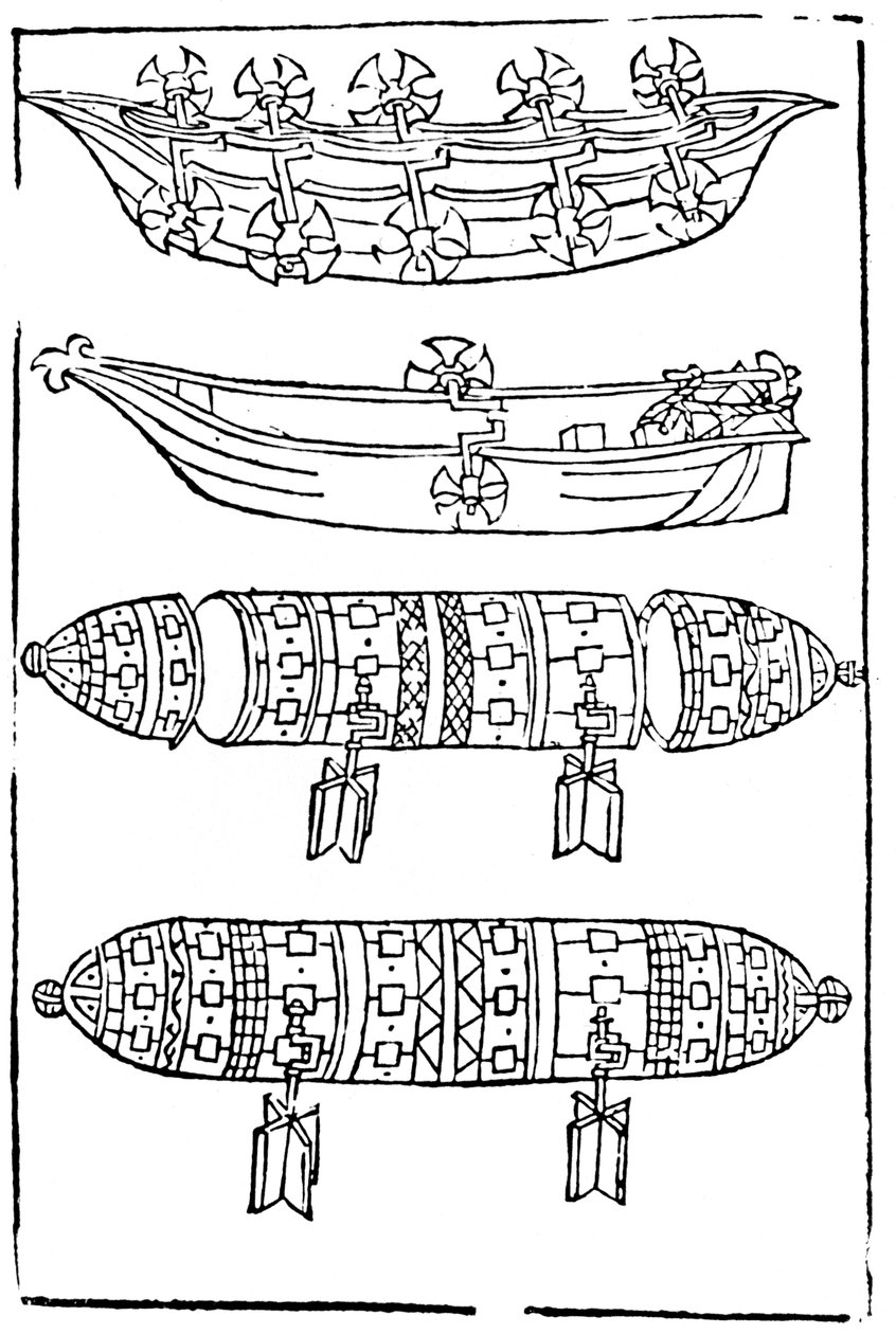 Různé formy šlapadel pro použití ve válce, 1483 od Unbekannt