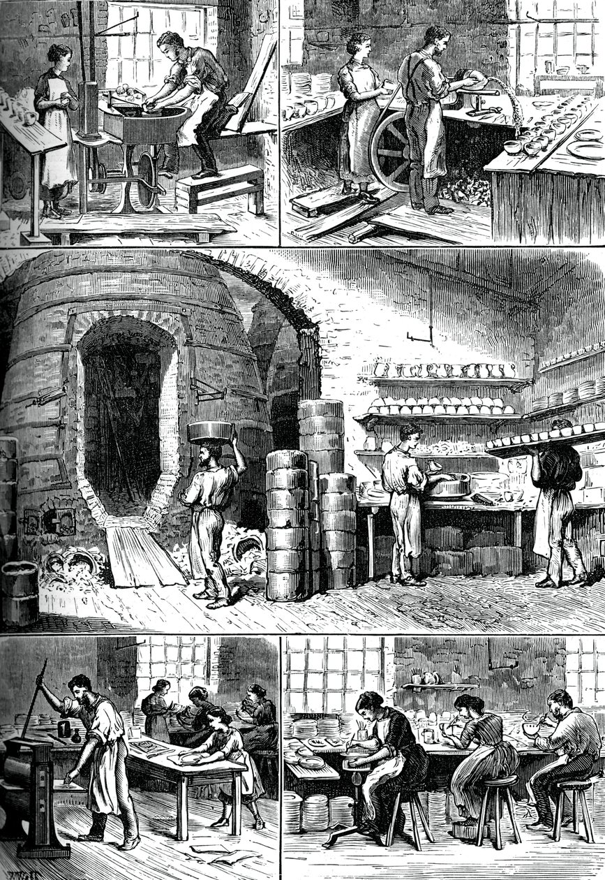 Různé procesy keramiky, c1880 od Unbekannt