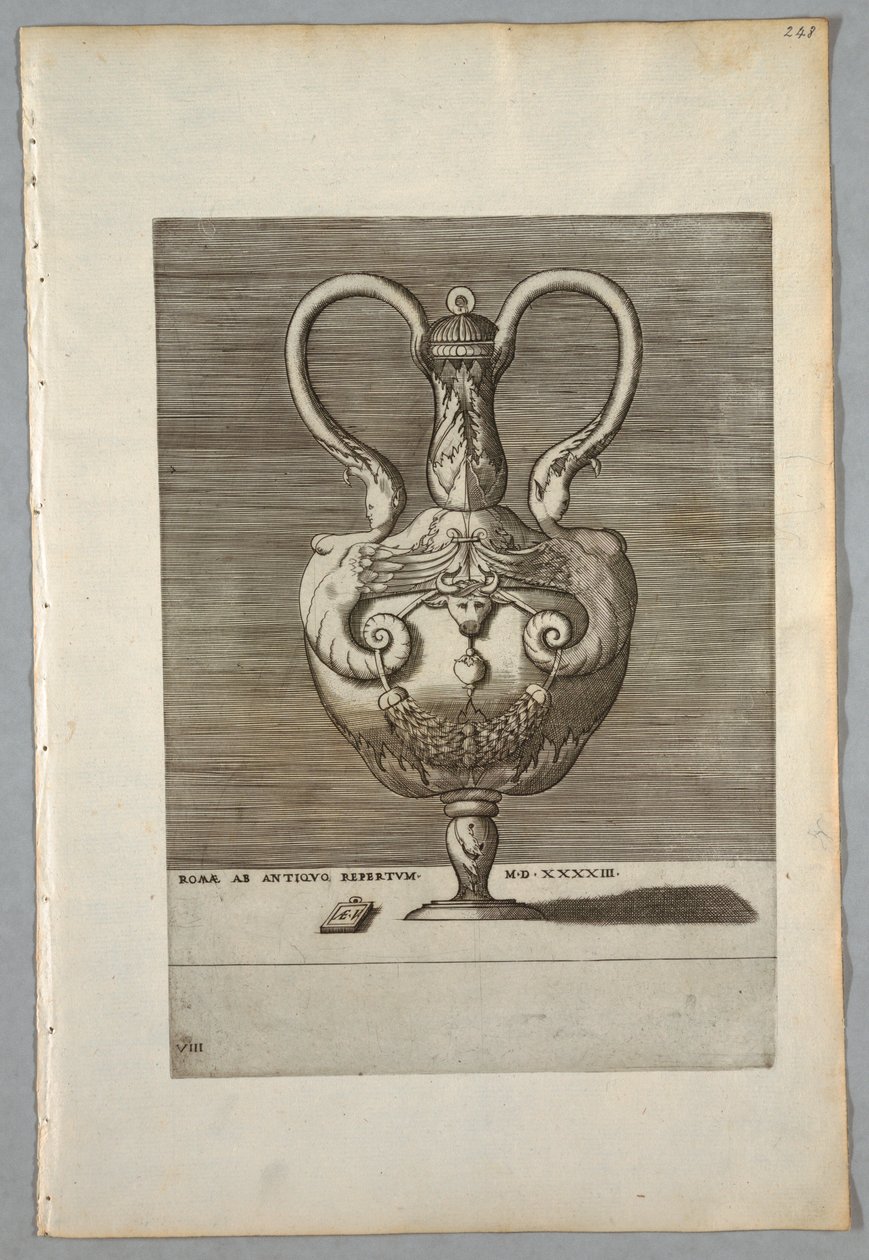 Váza (talíř 8 série), 1543 od Unbekannt