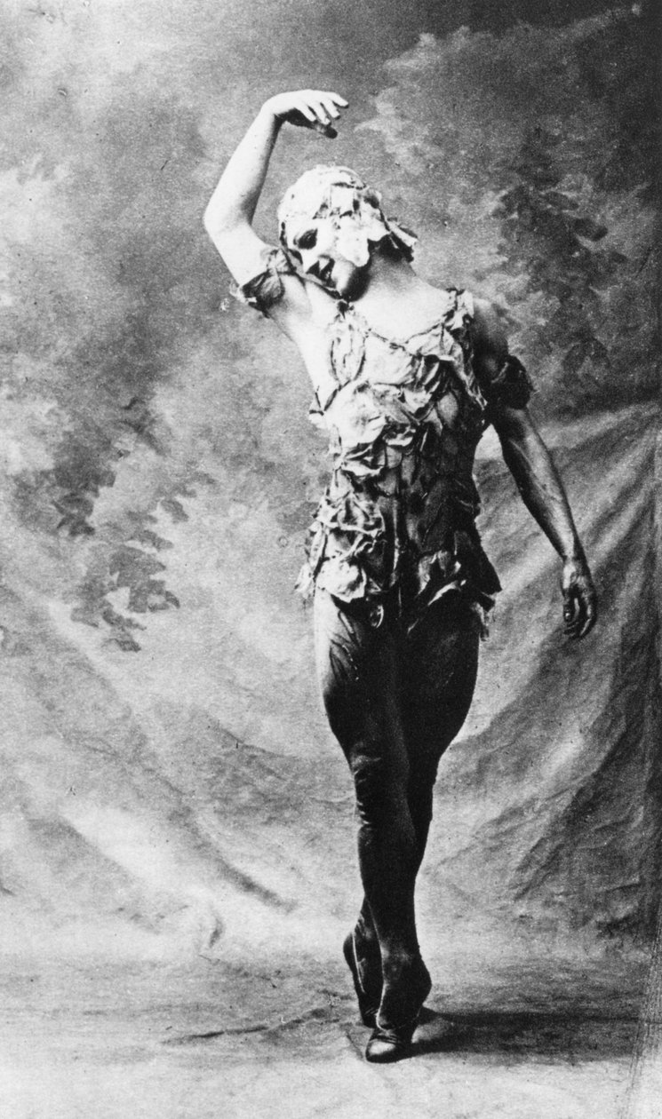 Václav Nižinskij, ruský baletní tanečník, v Le Spectre de la Rose, Paříž, 1911, 1930 od Unbekannt