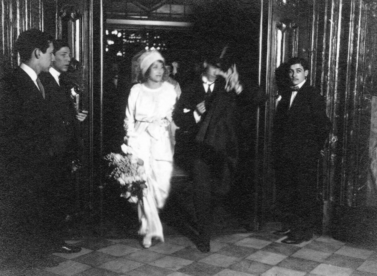 Václav Nižinskij a Romola de Pulszky ve svatební den v Buenos Aires 10. září 1913, 19. od Unbekannt