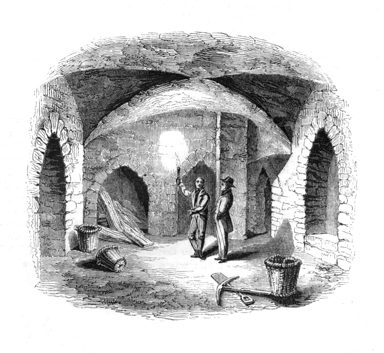 Vault pod starou sněmovnou lordů, 1845 od Unbekannt