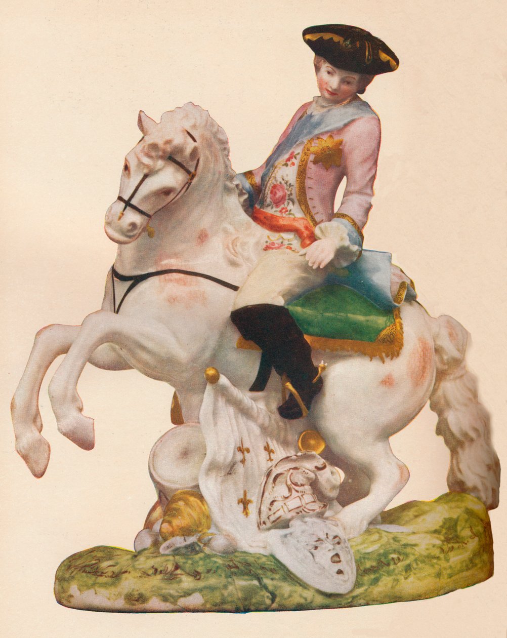 Porcelánová figurka Vauxhall, pravděpodobně představující Ferdinanda, vévodu z Brunswicku, c1755-60. od Unbekannt