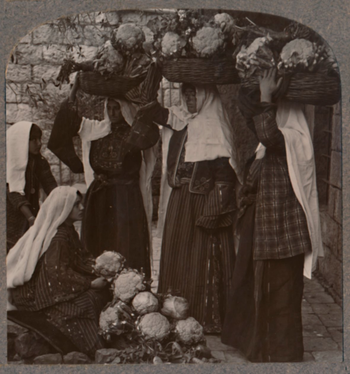 Prodejci zeleniny, Jeruzalém, 1900 od Unbekannt