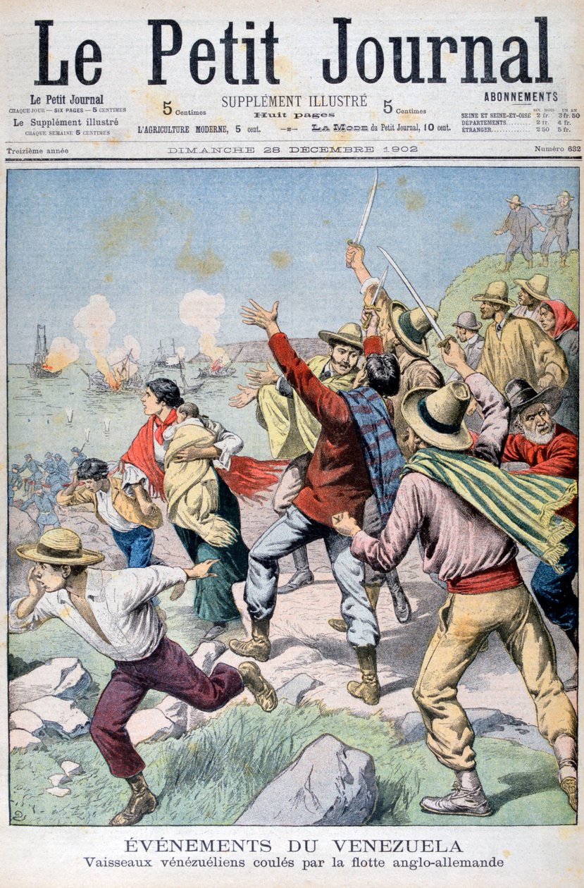 Venezuelská plavidla potopená anglo-německou flotilou, 1902 od Unbekannt