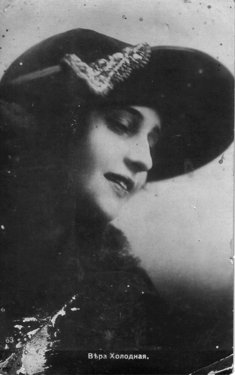 Vera Kholodnaya, ruská herečka němého filmu, 1910 od Unbekannt