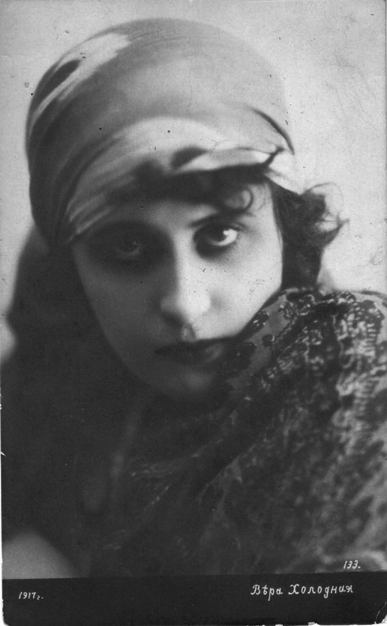 Vera Kholodnaya, ruská herečka němého filmu, 1916 od Unbekannt