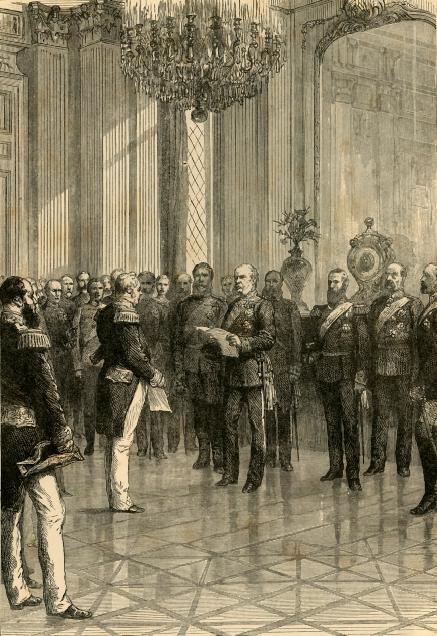 Versailles, 1871: Prohlášení krále Viléma německým císařem, 1890. od Unbekannt