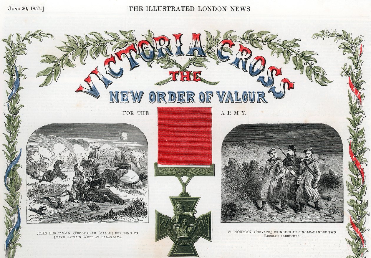 Victoria Cross , britské ocenění za statečnost, 1857 od Unbekannt