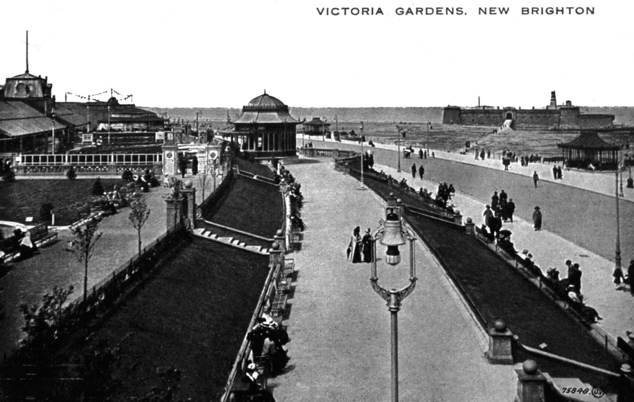 Victoria Gardens, New Brighton, Lancashire, počátek 20. století od Unbekannt