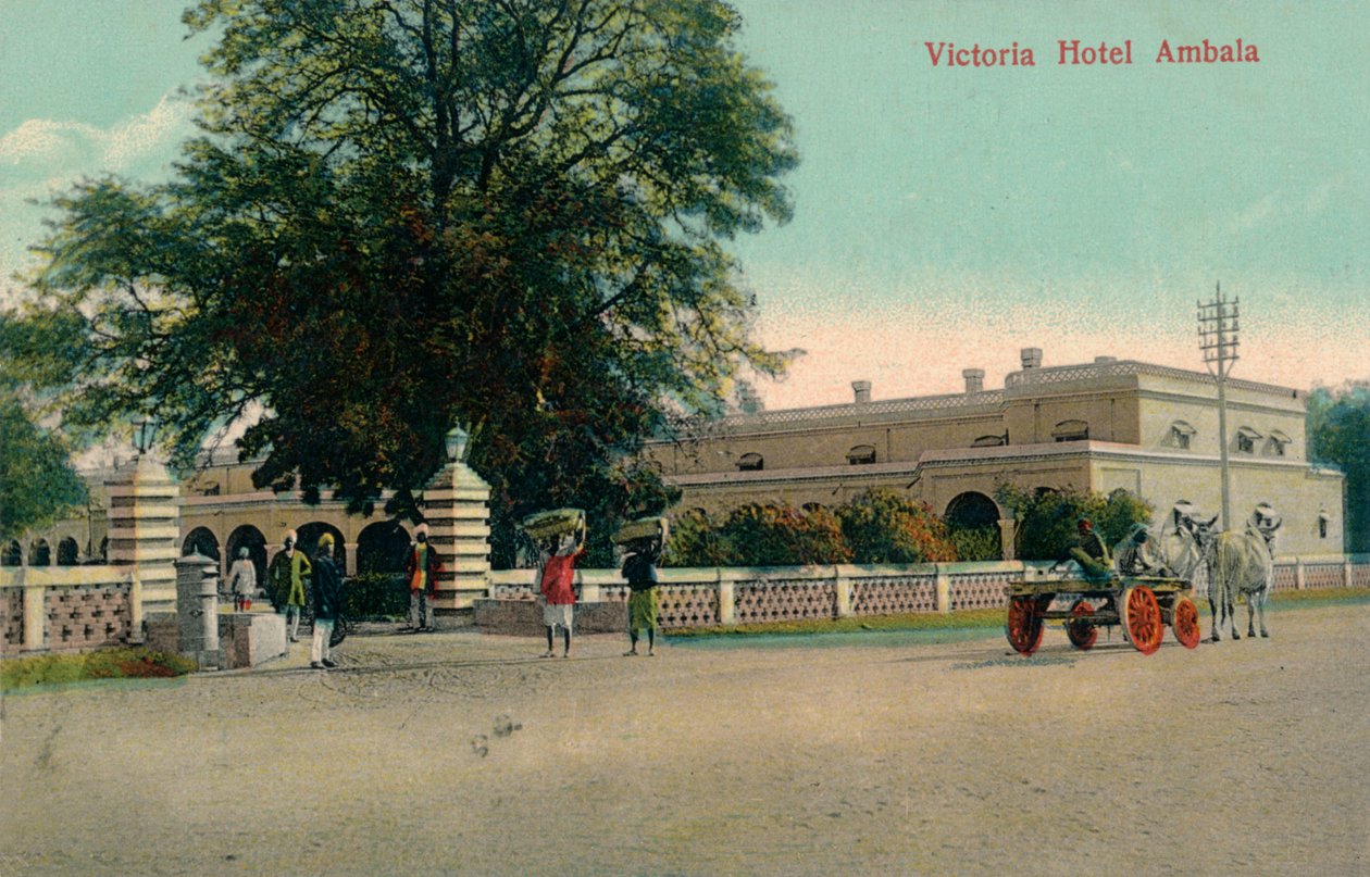 Victoria Hotel Ambala, c1900 od Unbekannt