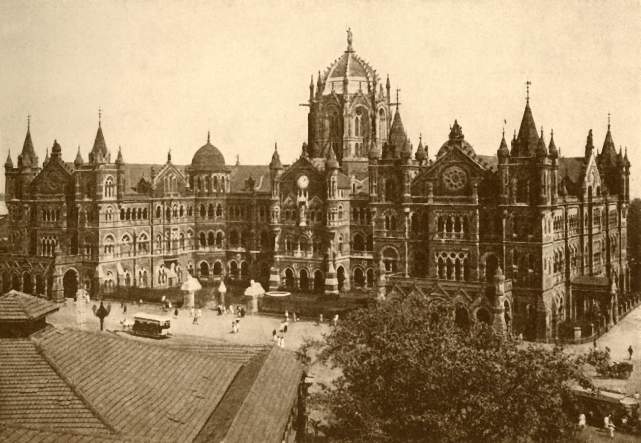 Victoria Station, Bombay, 1930. od Unbekannt