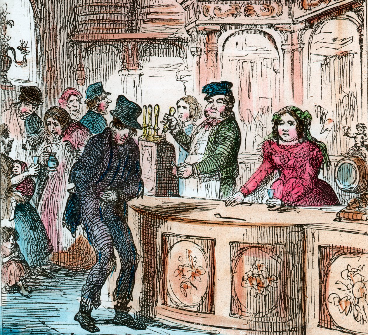 Viktoriánský gin house, 19. století, konec 19. nebo začátek 20. století od Unbekannt