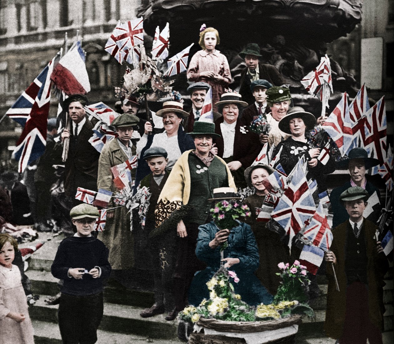 Oslavy vítězství pod Erosem, Piccadilly, Londýn, 1918, 1938 od Unbekannt
