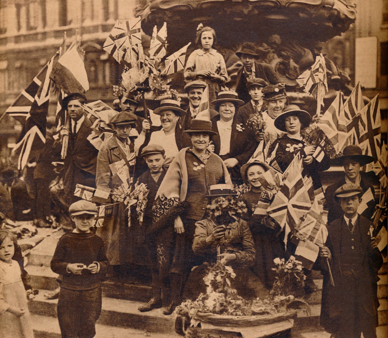 Oslavy vítězství pod Erosem, Piccadilly, Londýn, 1918, 1938 od Unbekannt