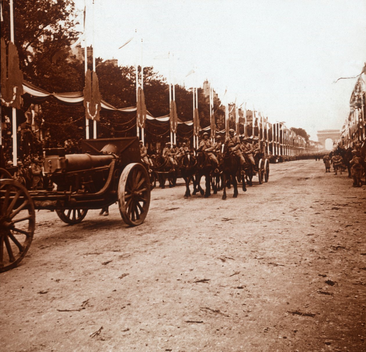 Přehlídka vítězství, Paříž, Francie, c1918-c1919 od Unbekannt