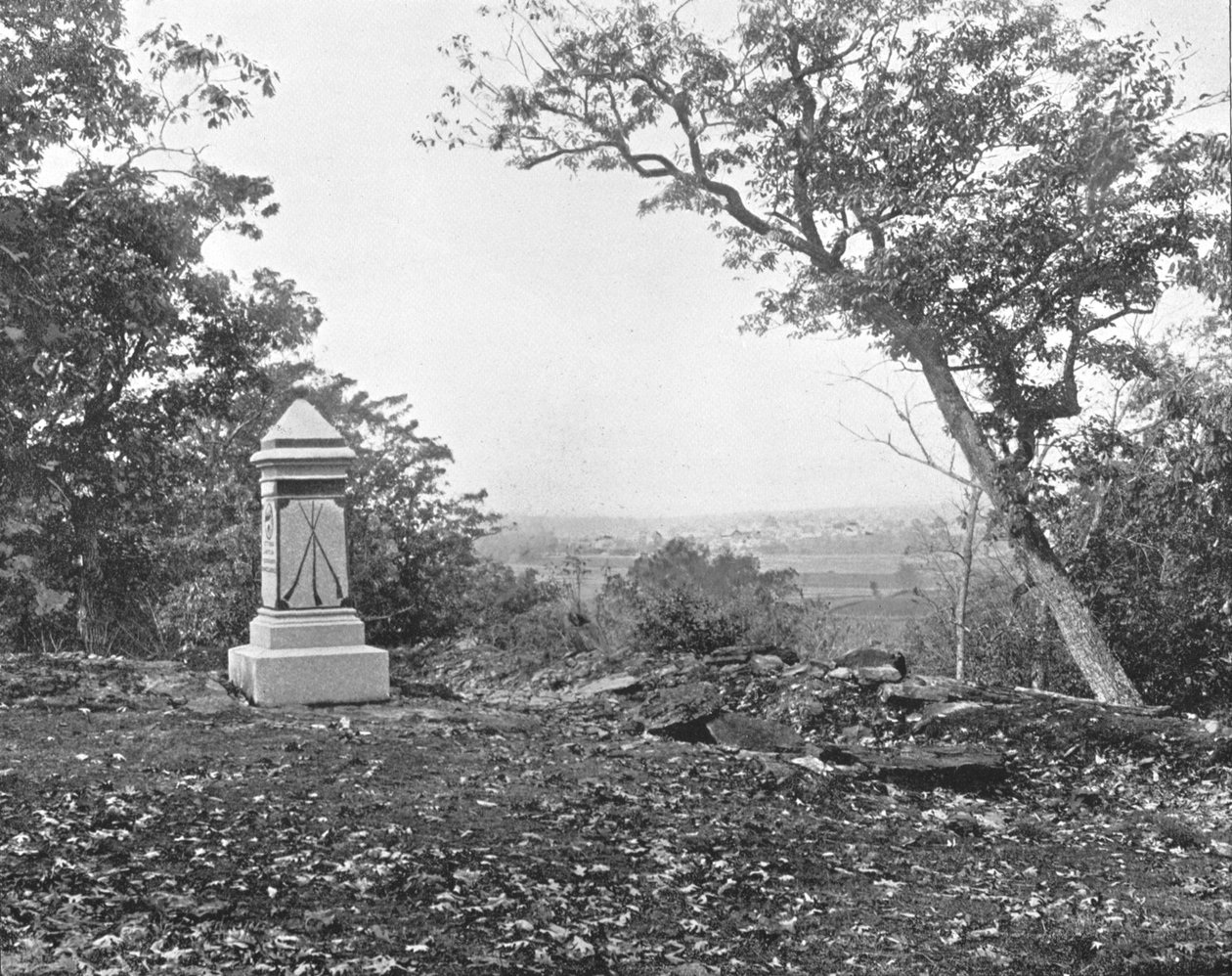 Pohled z Culps Hill, Gettysburg, Pennsylvania, USA, c1900. od Unbekannt