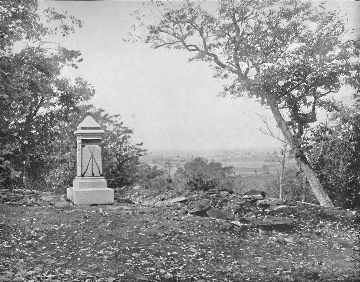 Pohled z Culps Hill, Gettysburg, Pennsylvania, c1897. od Unbekannt
