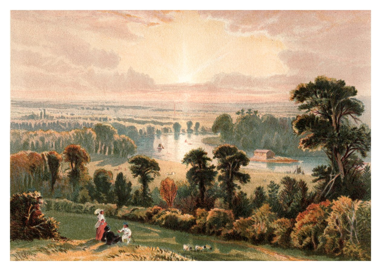 Pohled z Richmond Hill, 1880 od Unbekannt