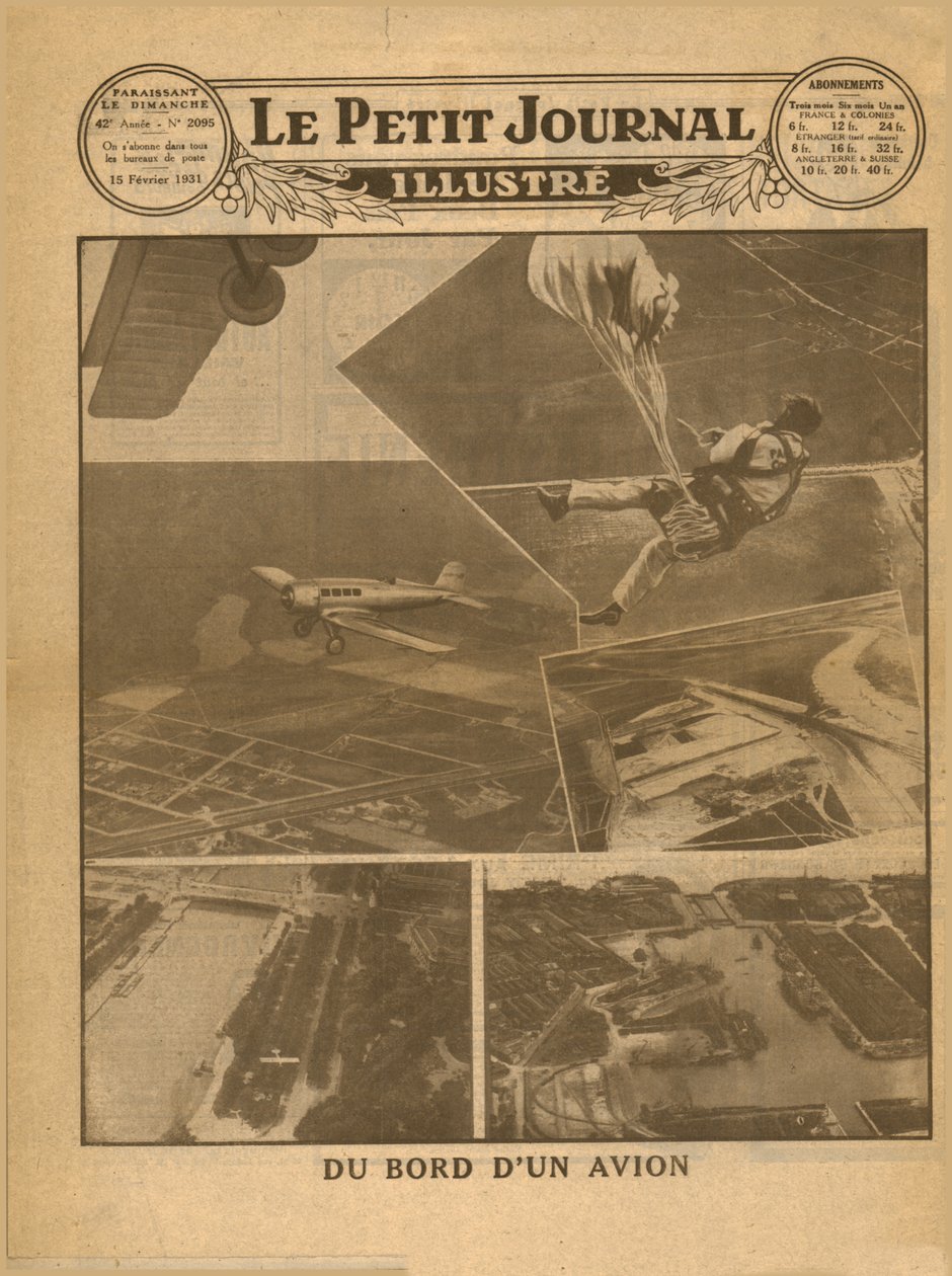 Pohled z paluby letadla, 1931. od Unbekannt