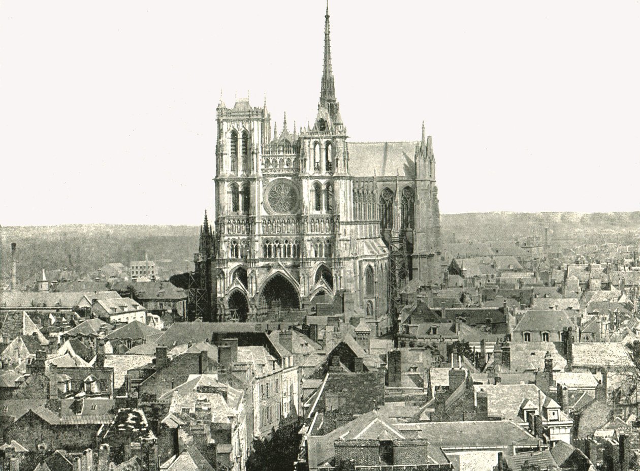 Pohled z Belfry, Amiens, Francie, 1895. od Unbekannt