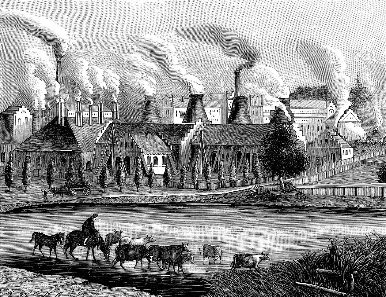 Pohled z Huta Laury v roce 1840 od Unbekannt