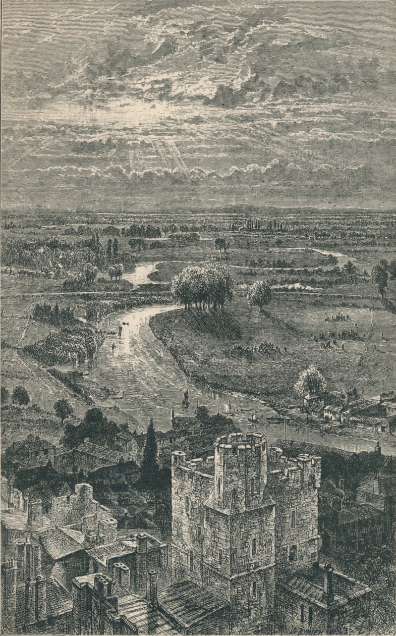 Pohled z kulaté věže, 1895 od Unbekannt