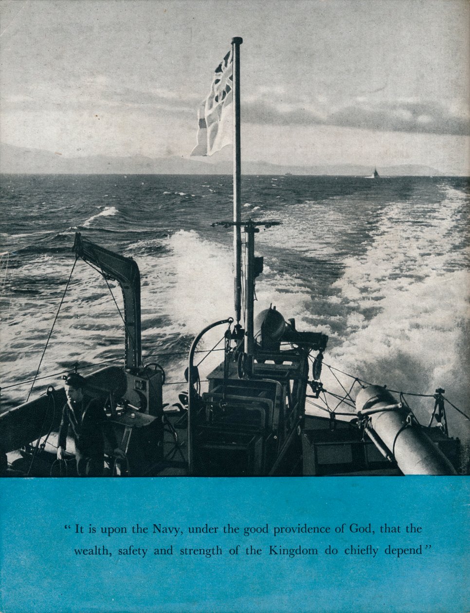 Pohled ze zádi britské válečné lodi, c1940 1943 od Unbekannt