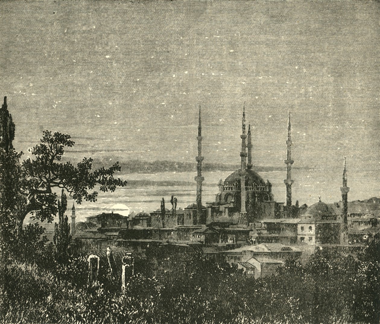 Pohled v Adrianopoli - mešita Selima II, 1890. od Unbekannt