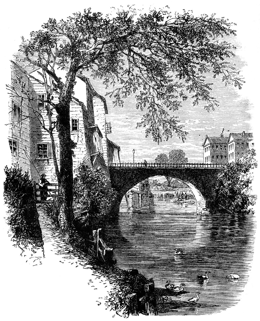 Pohled v Hartfordu, Connecticut, c17. století c1880 od Unbekannt