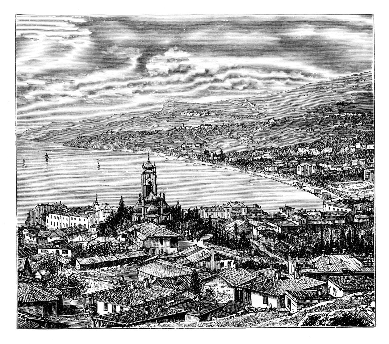 Pohled na Krymu: Jalta, c1888 od Unbekannt