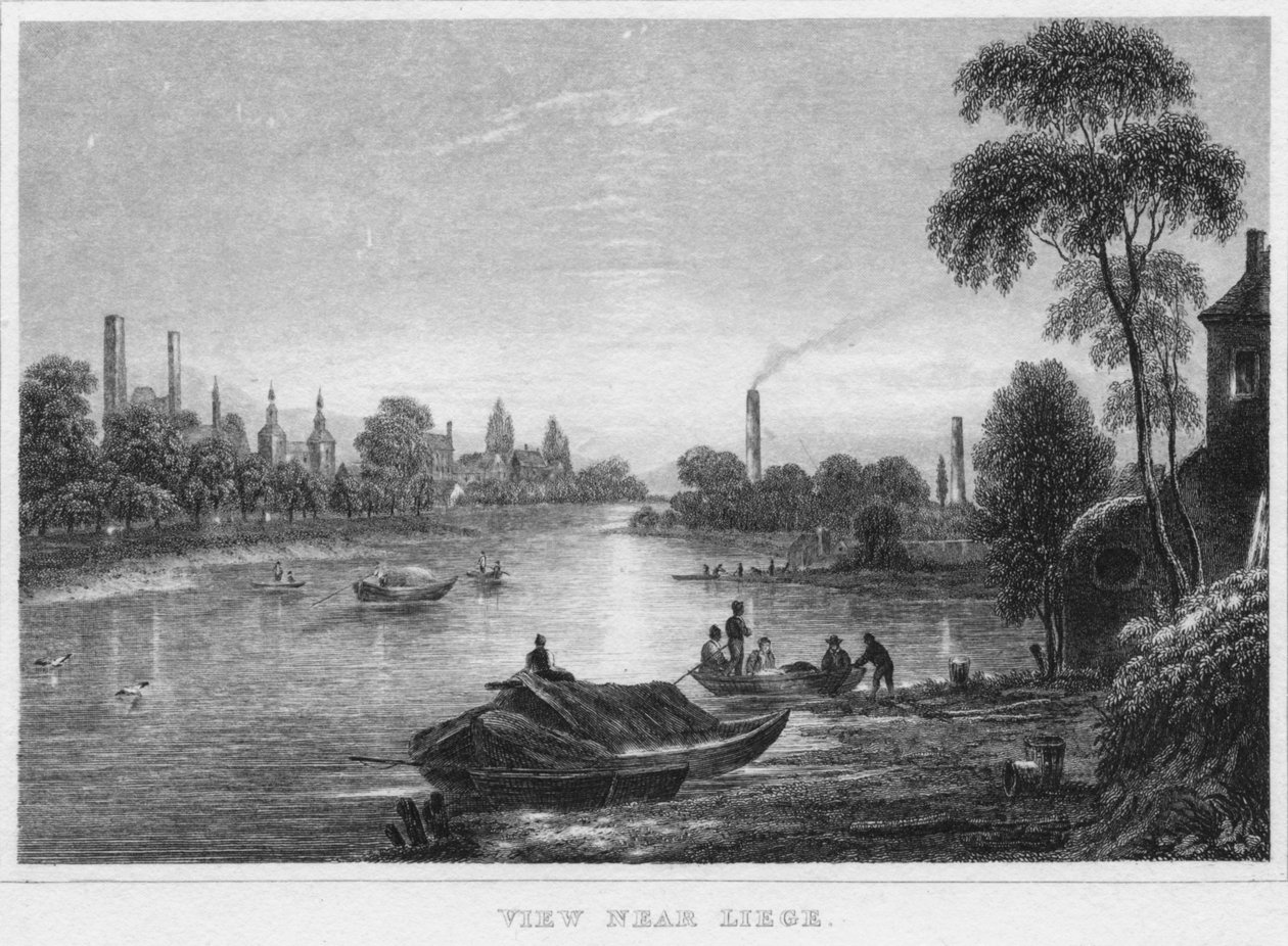 Pohled poblíž Lutychu, 1850 od Unbekannt