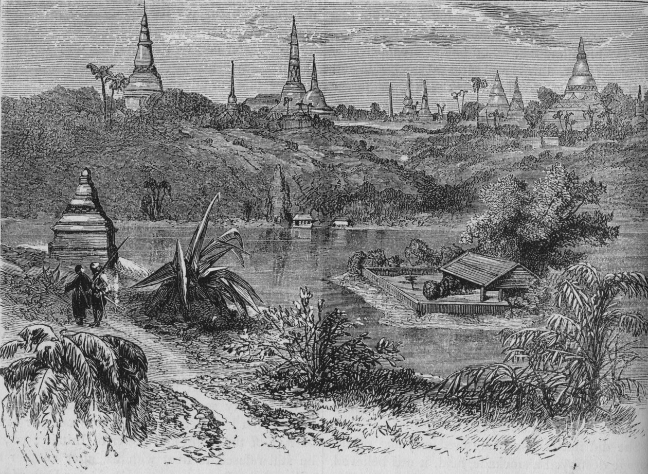 Pohled poblíž Rangúnu, c1880 od Unbekannt