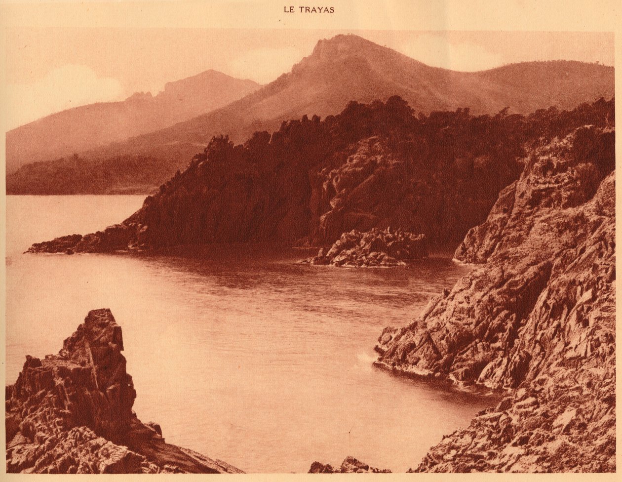 Pohled na vrchol Aurelius a Cap Roux, Le Trayas, 1930. od Unbekannt