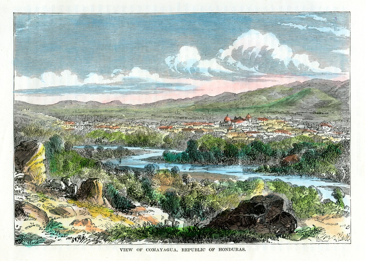 Pohled na Comayagua, Hondurasská republika, c1880 od Unbekannt