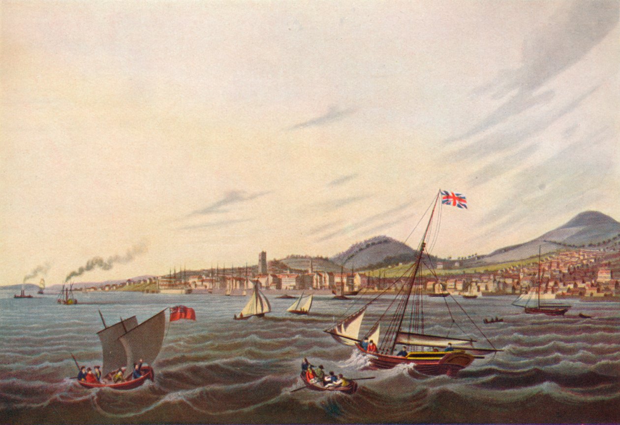 Pohled na Dundee, 1824 od Unbekannt