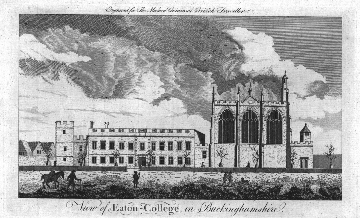 Pohled na Eaton-College, v Buckinghamshire, c1779. od Unbekannt