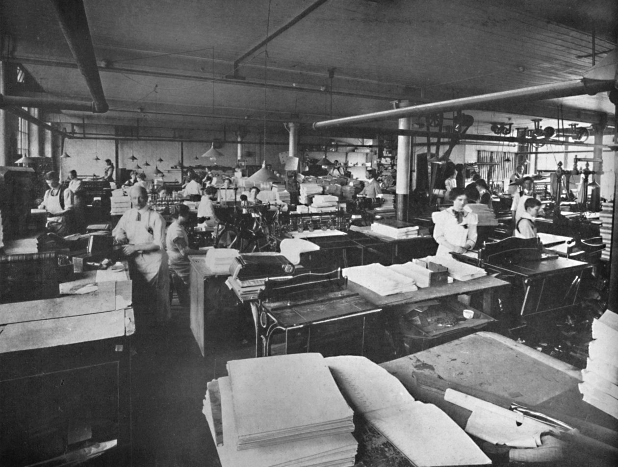 Pohled na spediční a vazební místnost, 1919 od Unbekannt